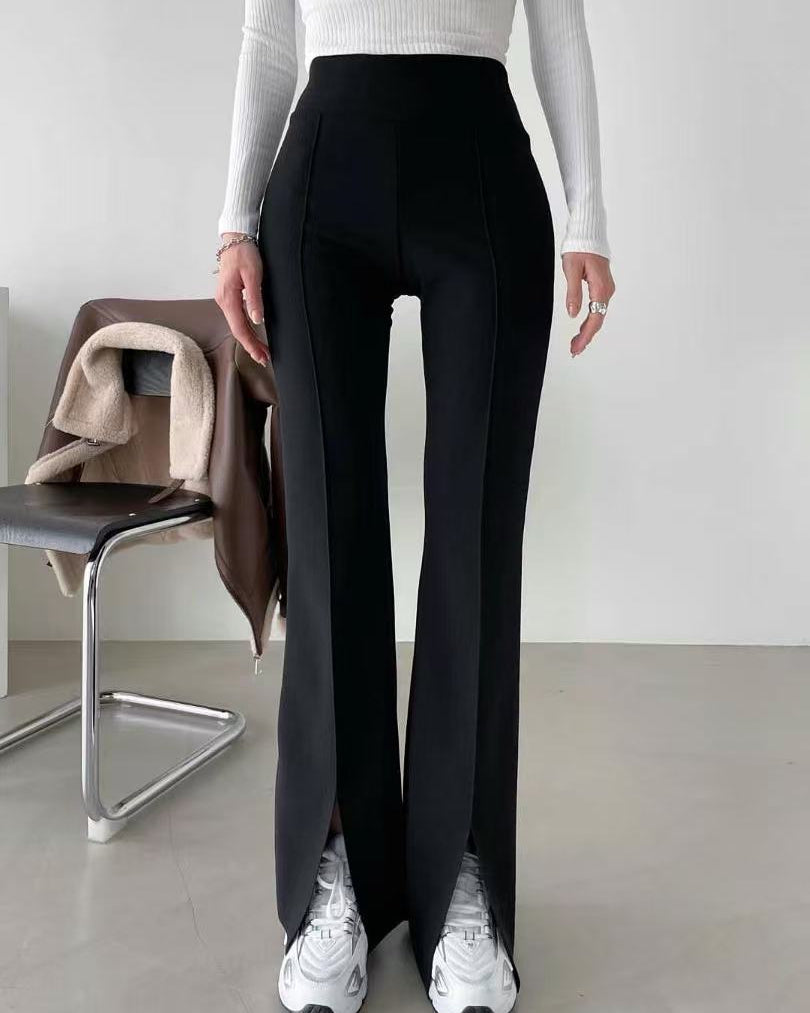 Slit Flared Pants