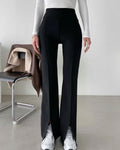 Slit Flared Pants
