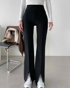 Slit Flared Pants