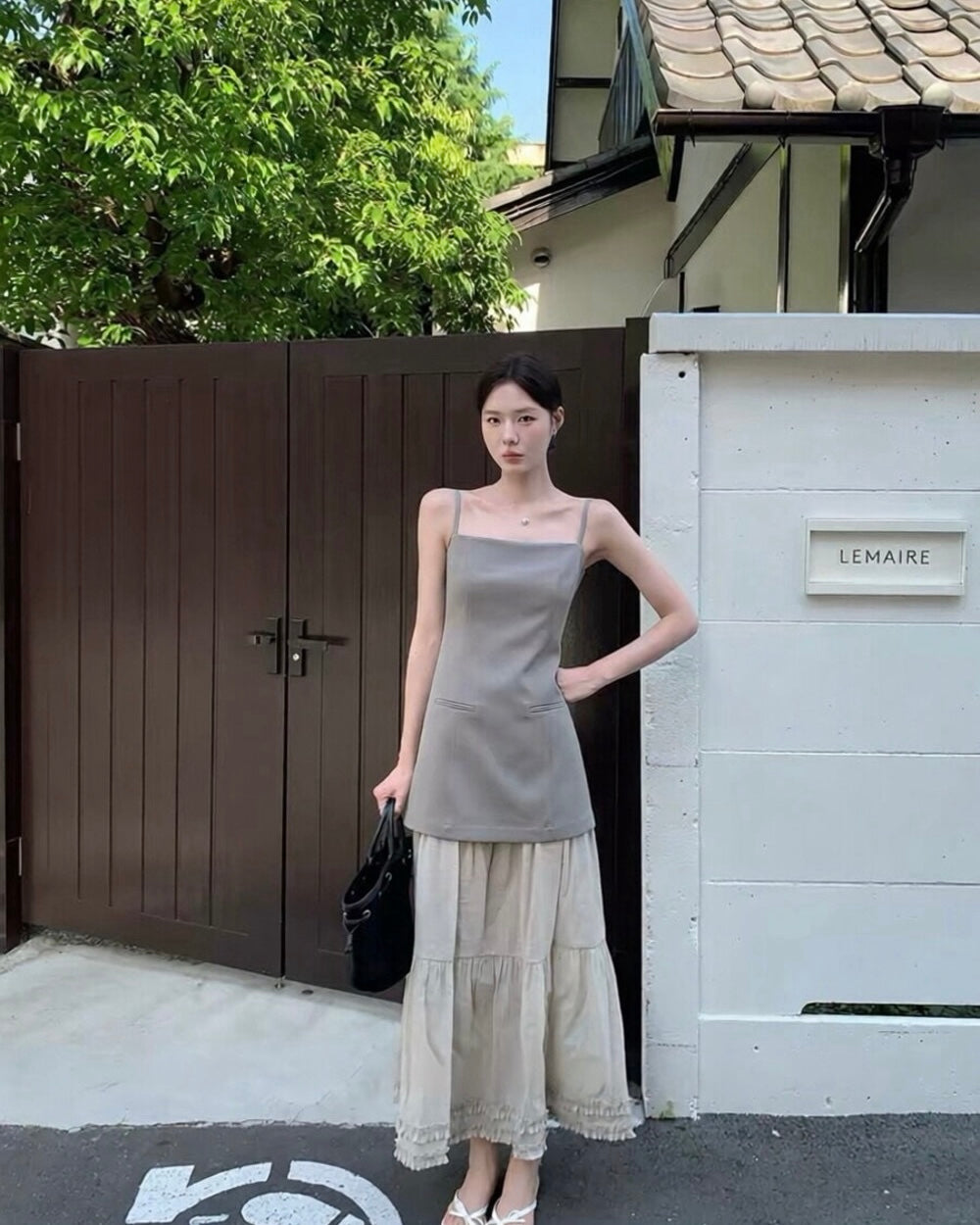 Layered Slip Midi Dress
