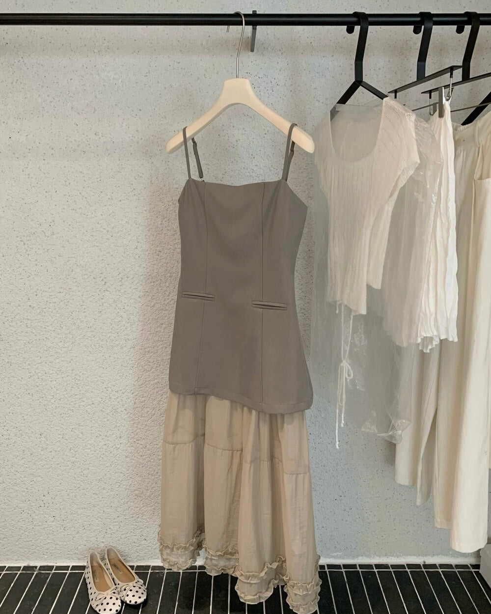 Layered Slip Midi Dress