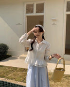 Lace Trimmed Blouse