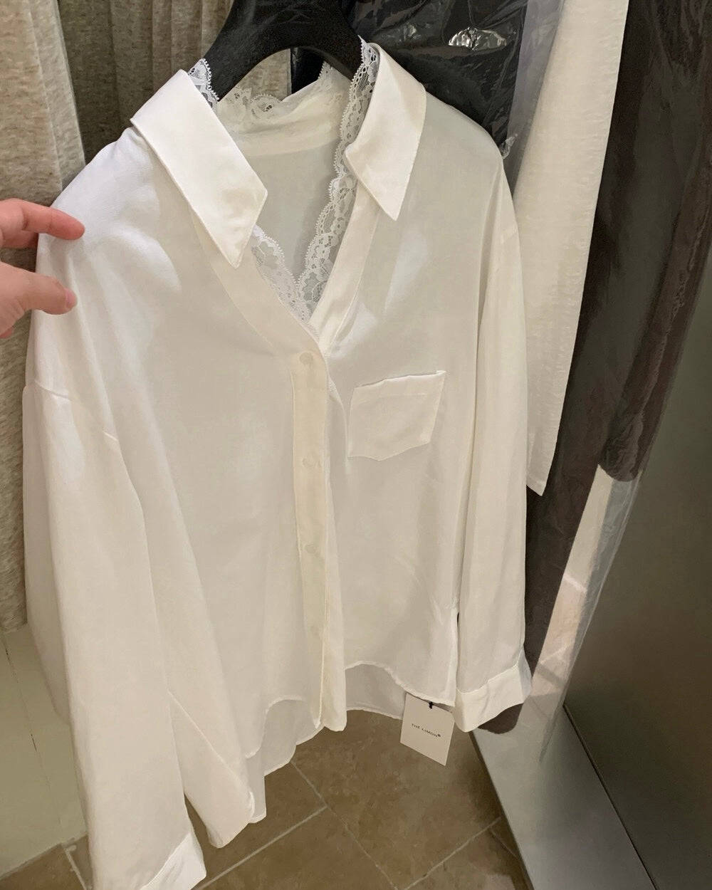 Cotton-Linen Lace Shirt