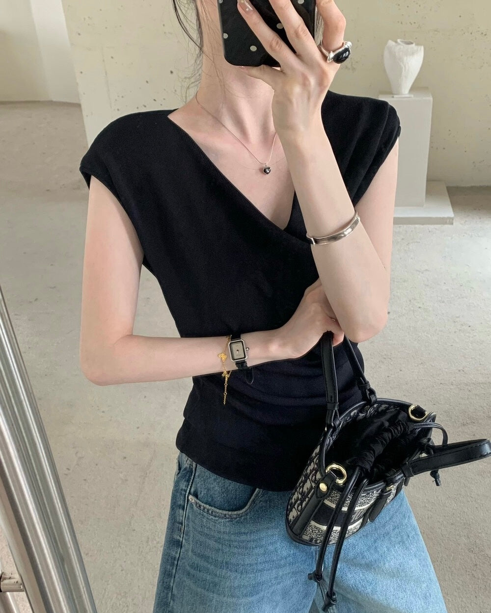 Versatile Multi-Way Knit Top
