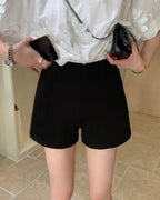 High-Waisted Stretch Shorts