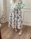 Classic Floral Midi Skirt