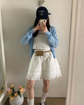 Tiered Ruffle Mini Skirt