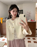Fringed Tweed Jacket
