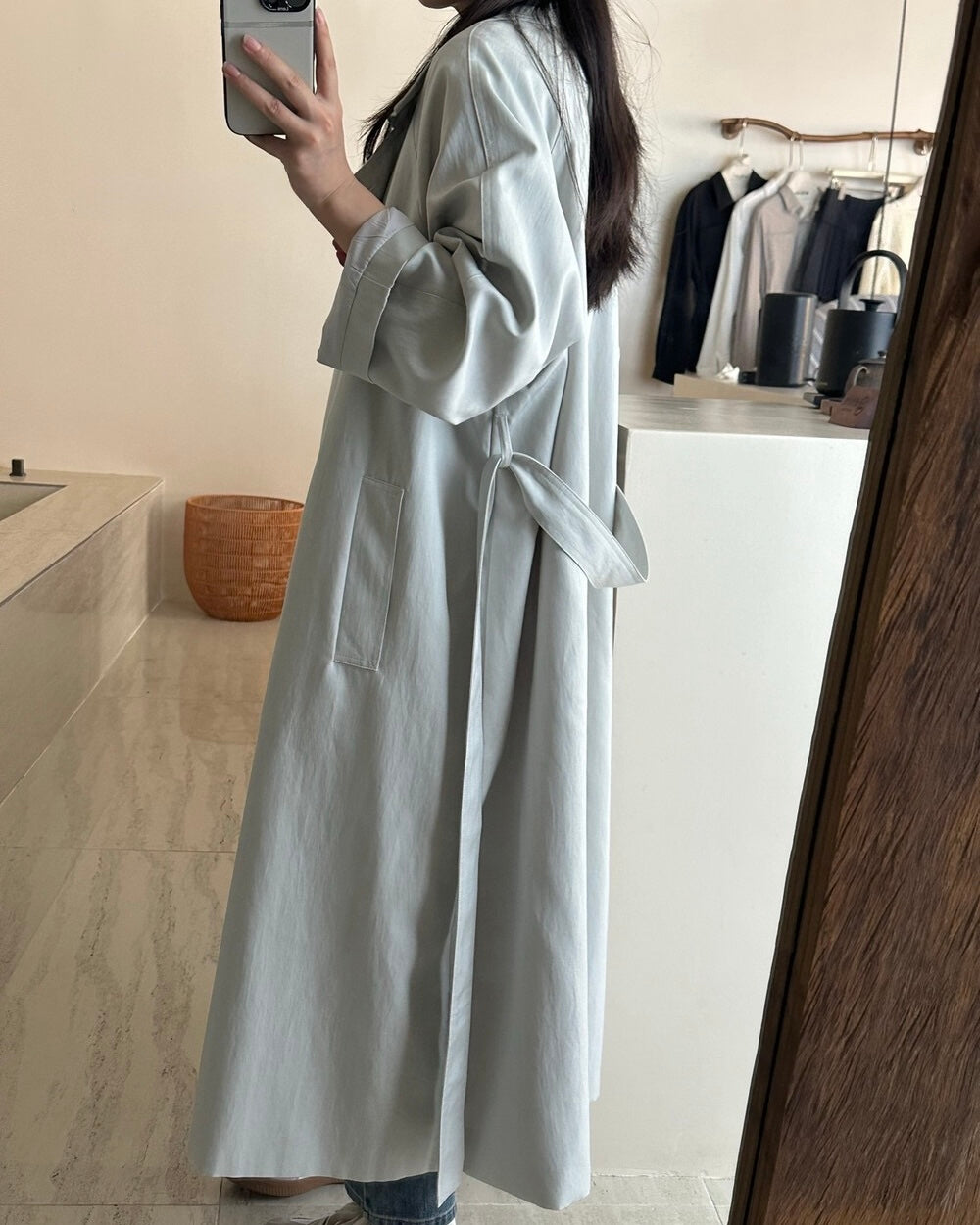 Classic Long Trench Coat