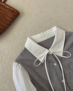 Ribbon Layered Blouse
