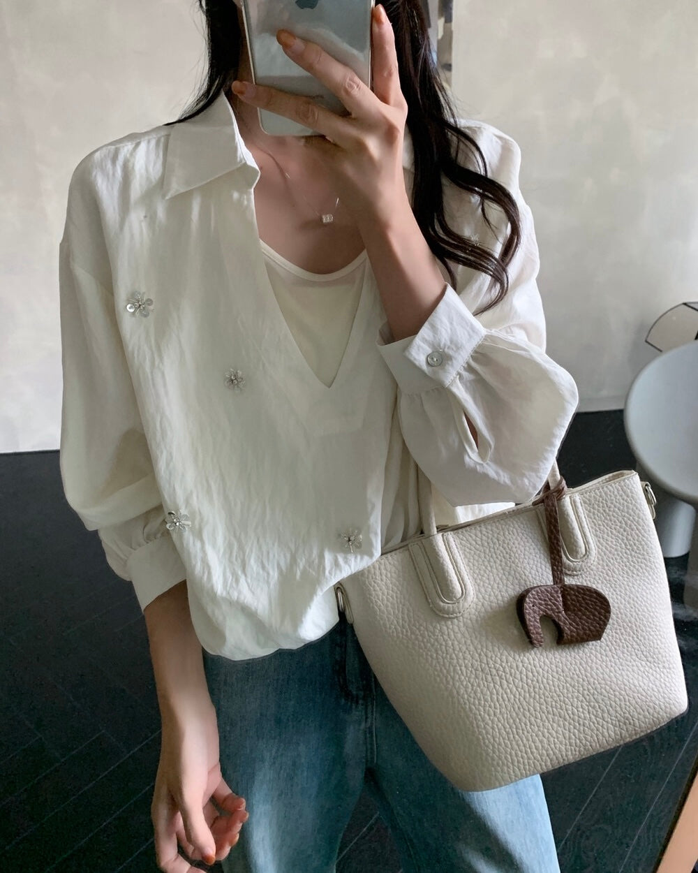 Embellished Layered Blouse