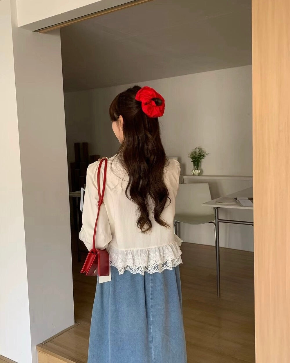 Lace Trimmed Blouse