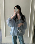 Ethereal Lace Blouse & Camisole Set