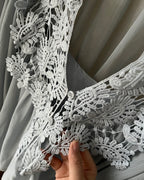 Ethereal Lace Blouse & Camisole Set