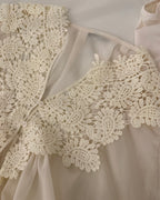 Vintage Lace Collar Blouse & Camisole Set