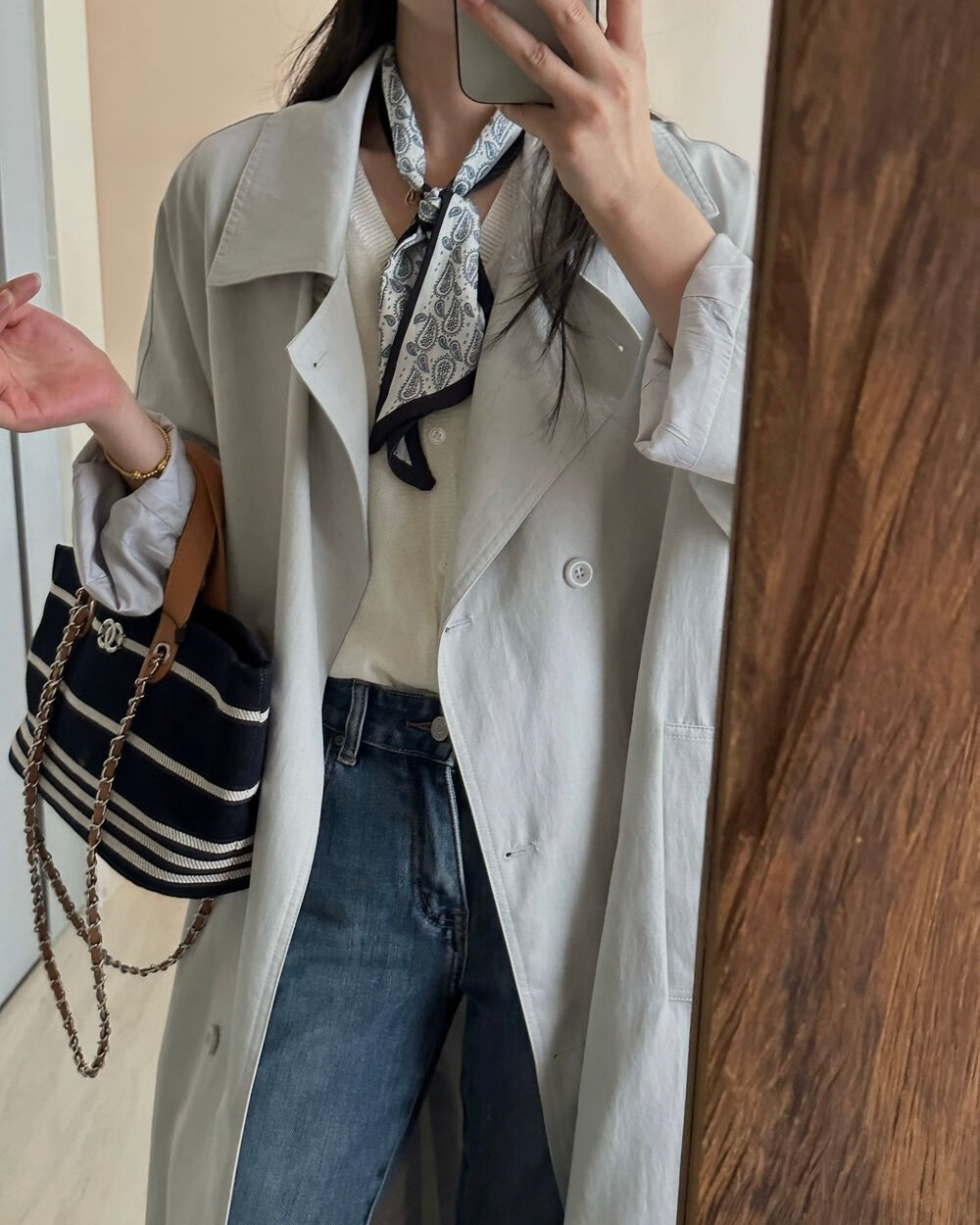 Classic Long Trench Coat