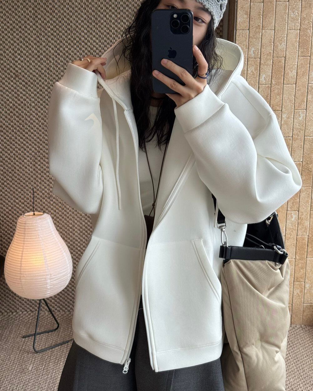 Air Cotton Zip-Up Hoodie