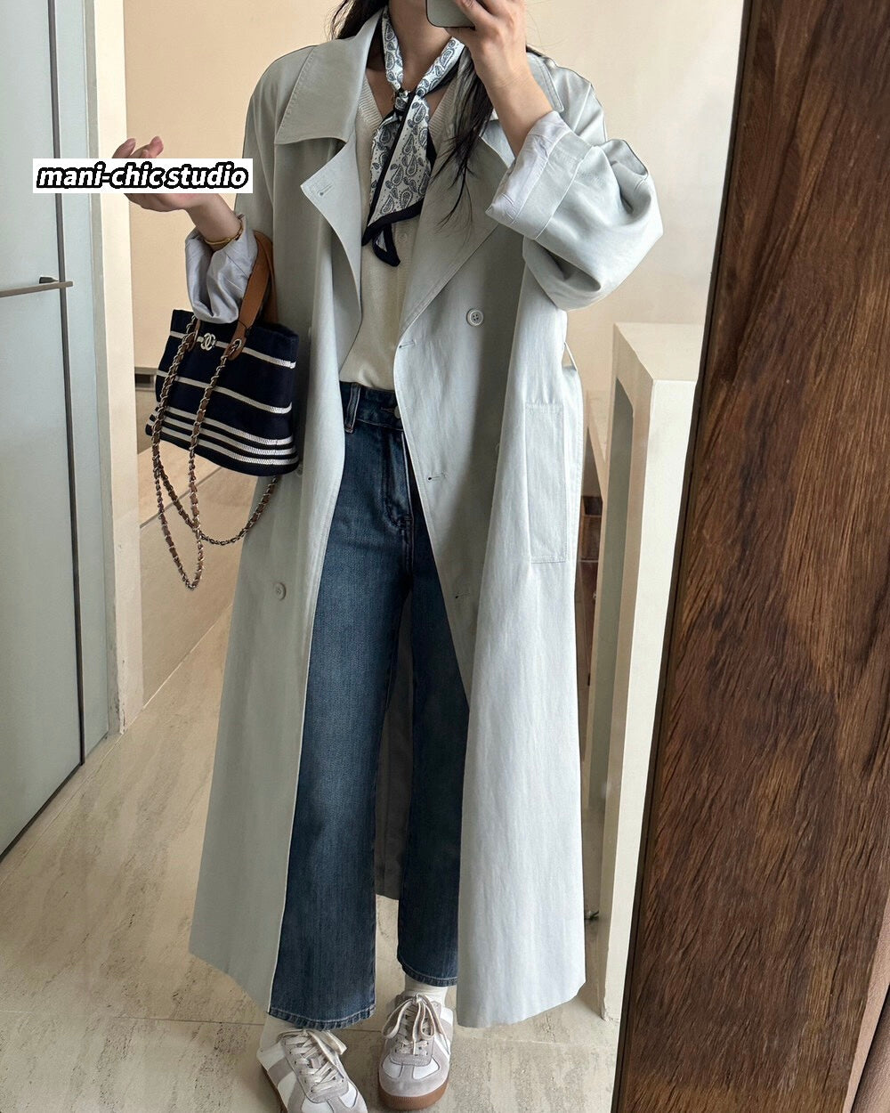 Classic Long Trench Coat