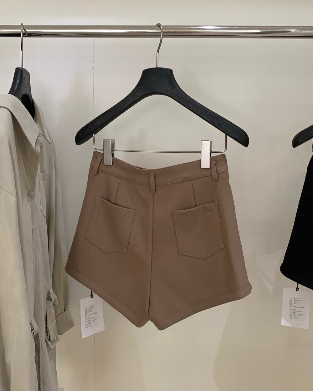 High-Waisted Casual Shorts