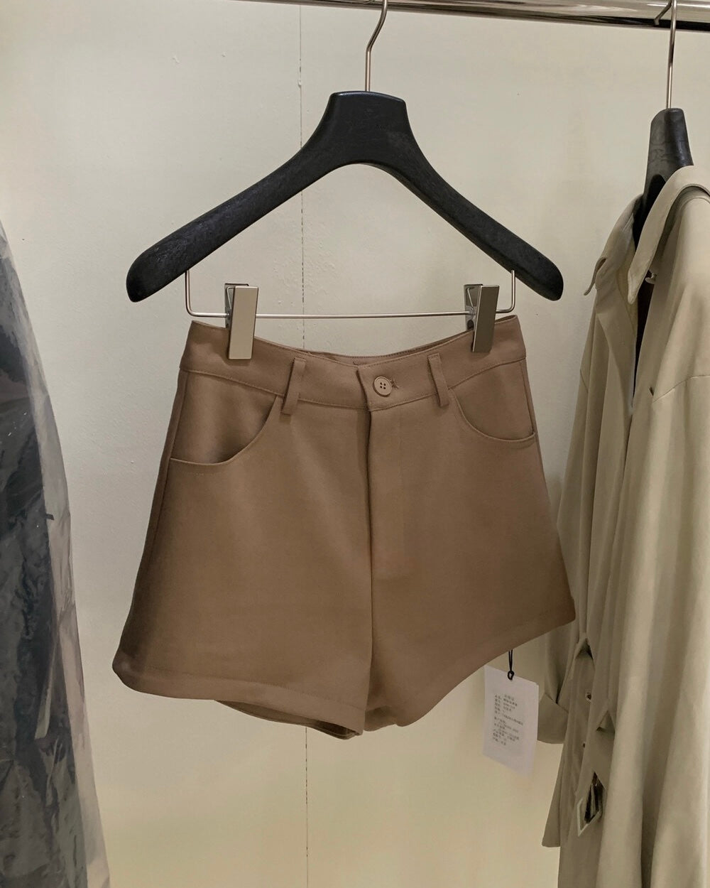 High-Waisted Casual Shorts