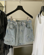Cargo Denim Skort