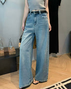 Straight-Leg Jeans (With Belt)