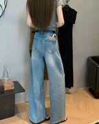 Straight-Leg Jeans (With Belt)