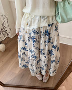 Classic Floral Midi Skirt