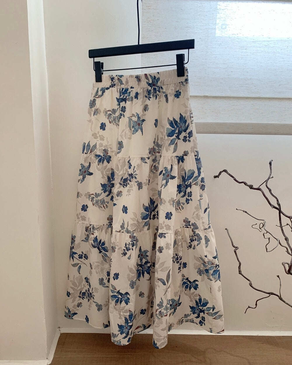 Classic Floral Midi Skirt