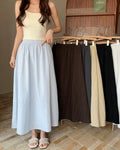 Solid Casual Pocket Skirt