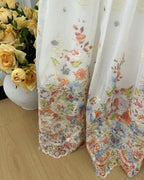 Floral Embroidered Maxi Skirt