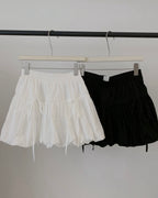 Bow Detail Bubble Mini Skirt