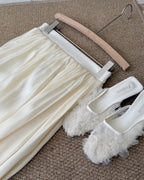Satin Midi Skirt