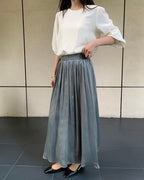 Satin Midi Skirt