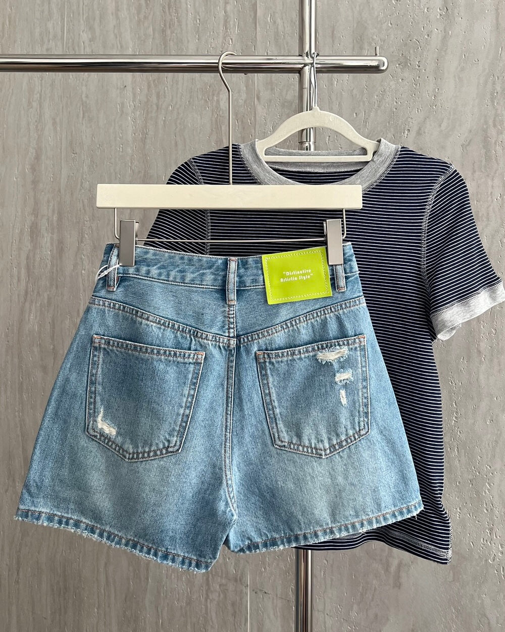 Asymmetric Denim Skort