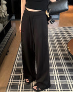 High-Waisted Straight Pants