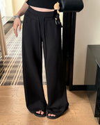 High-Waisted Straight Pants