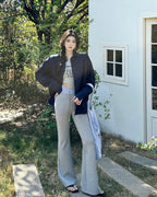 Drawstring Flared Pants