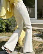 Drawstring Flared Pants