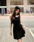Contrast Collar Mini Dress
