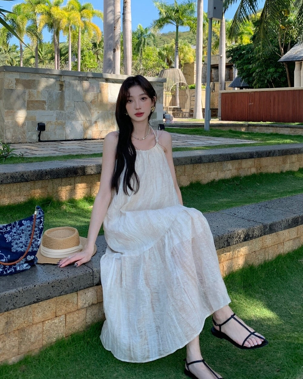 Textured Cami Maxi Dress