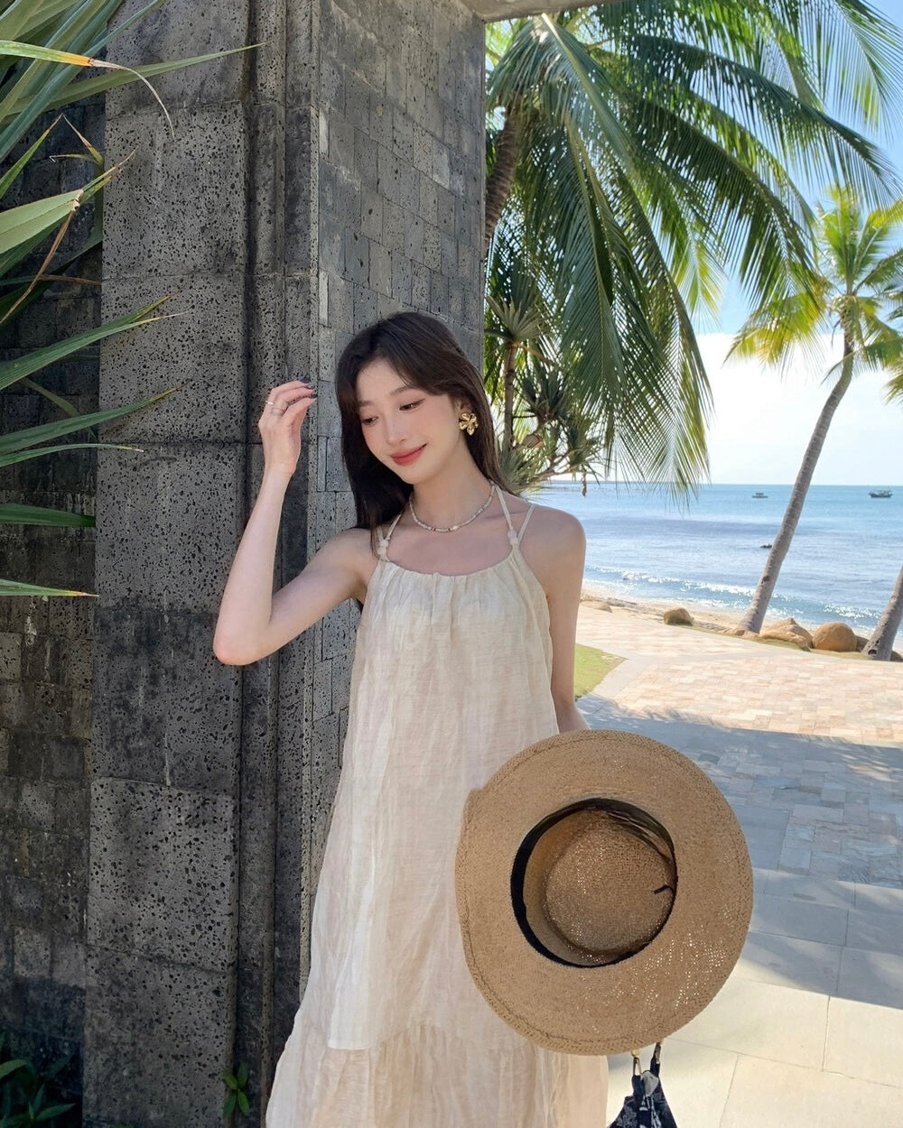 Textured Cami Maxi Dress