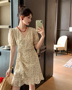 Floral Ruffle Mini Dress