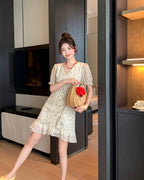 Floral Ruffle Mini Dress