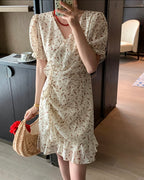 Floral Ruffle Mini Dress