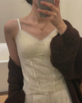Vintage Floral Lace V-Neck Camisole