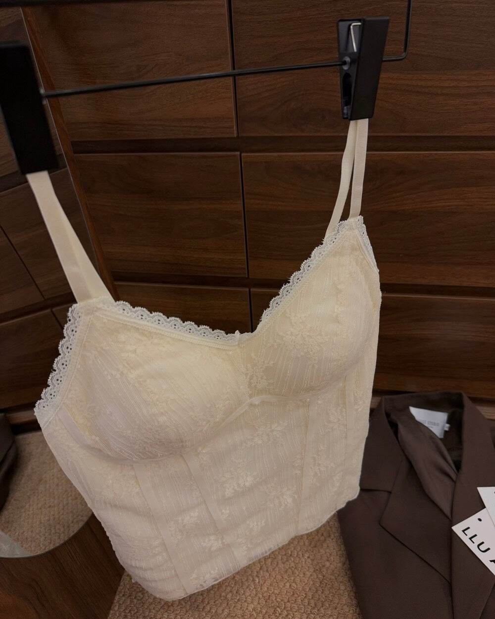 Vintage Floral Lace V-Neck Camisole