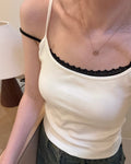 Contrast Layered Double-Strap Camisole