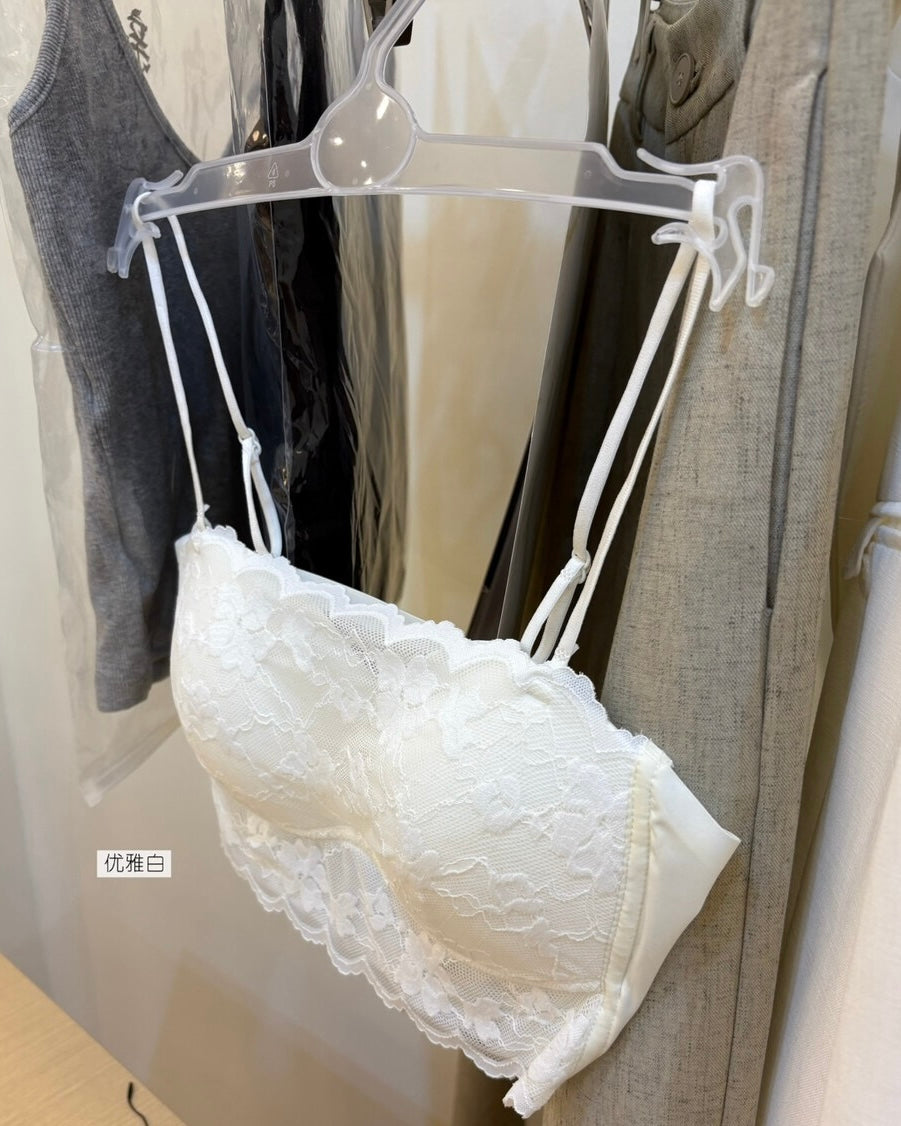 Scalloped Lace Bandeau Bralette