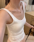 Double U-Neck Tank Top